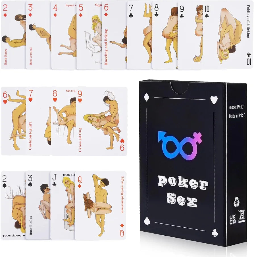 Spicy Couples Date Night Card Game: 54 Romantic and Playful Position Challenges