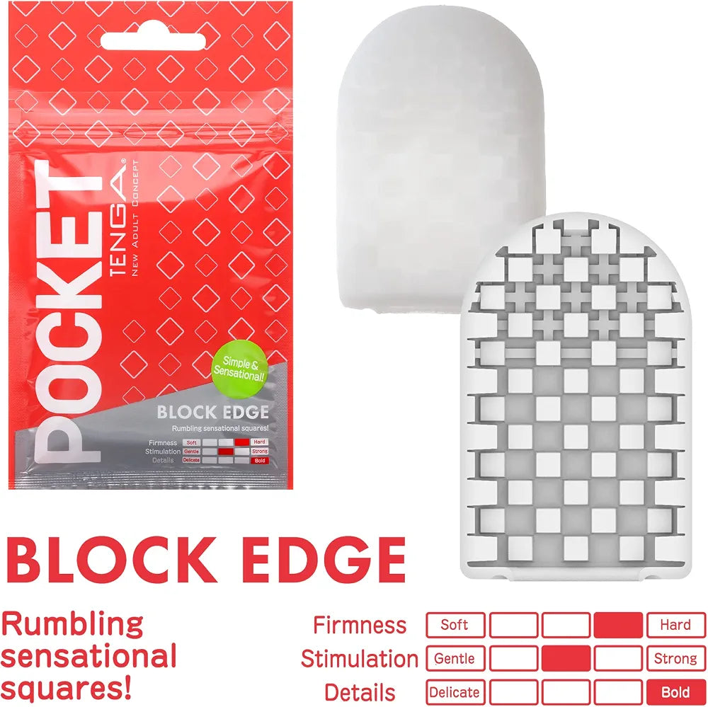 TENGA Pocket Series 6-Pack Disposable Masturbator Sleeves - Variety Set for Men