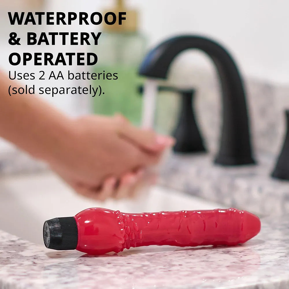 Realistic Pink Thrusting Vibrating Dildo with Adjustable Speeds and Waterproof Design