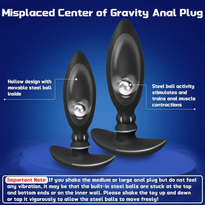 3-Piece Silicone Anal Training Plug Set for Beginners and Advanced Users