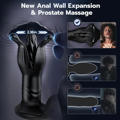 AI-Powered Prostate Massager with App-Controlled Thrusting and Vibration