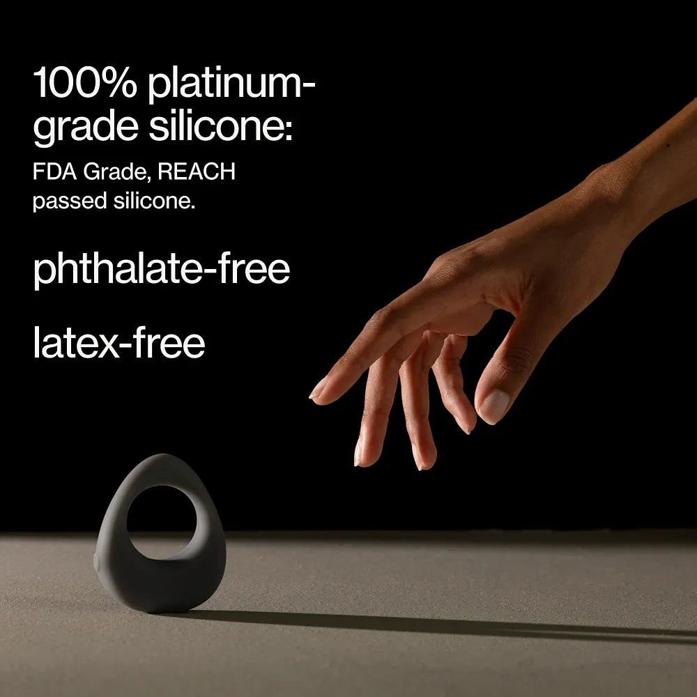 Maude 5-Speed Silicone Vibrating Penis Ring with USB Charger and Travel Case