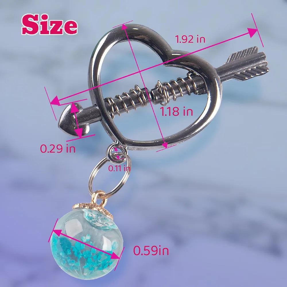 Adjustable Stainless Steel Non-Piercing Nipple Clamps for Women