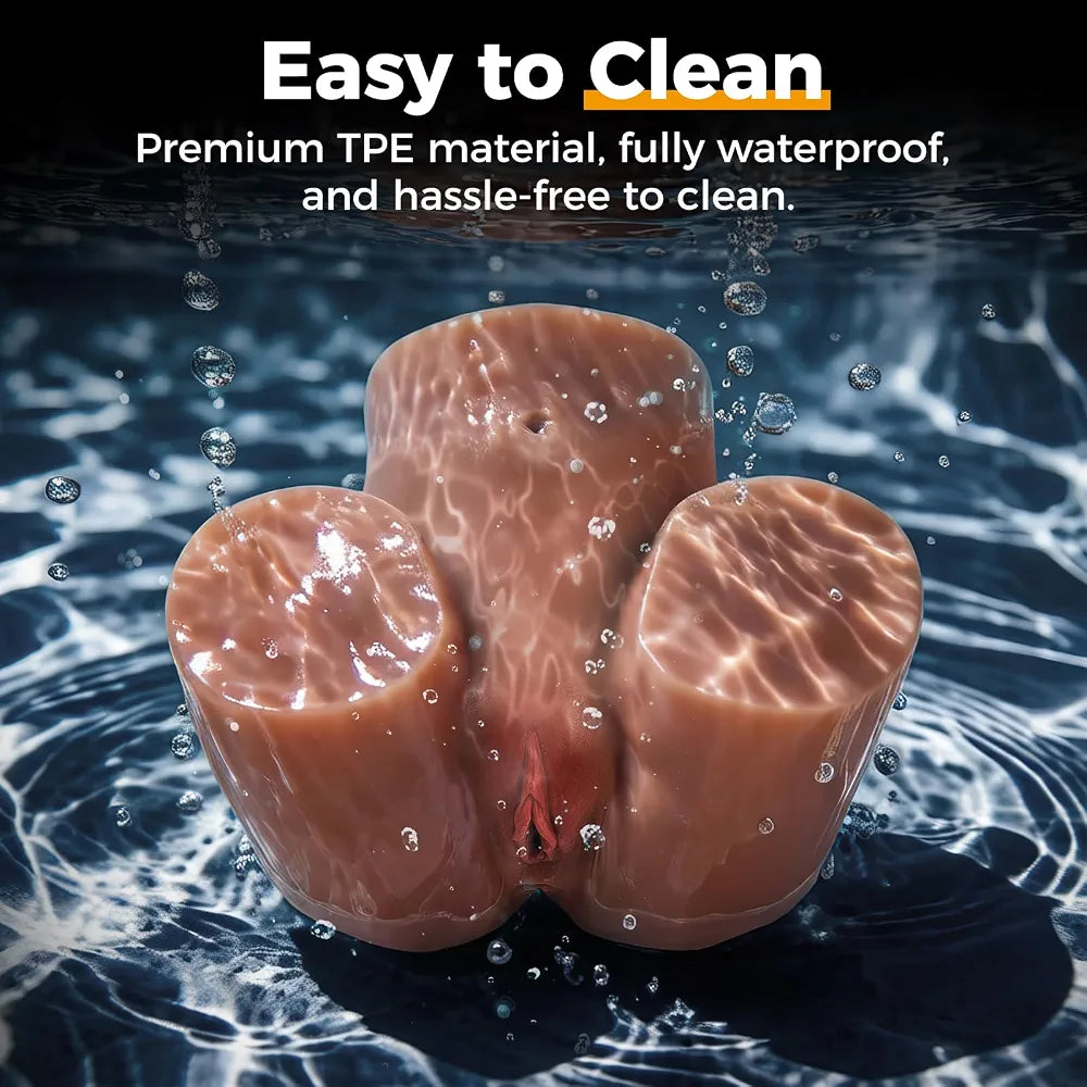 Realistic 11lb Male Masturbator with Anal and Vaginal Stroker - Lifelike Adult Sex Toy for Men