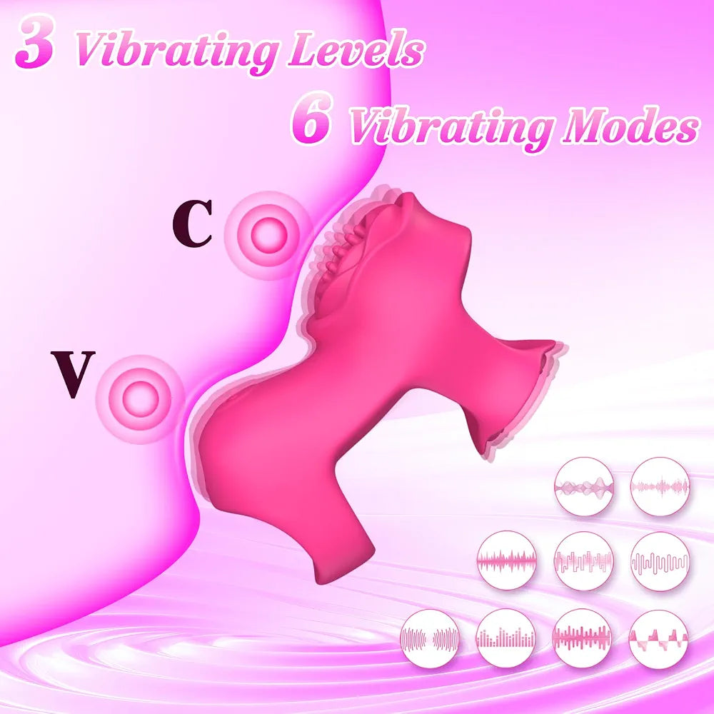 Rose-Shaped App-Controlled Clitoral Stimulator with Dual Vibration Zones