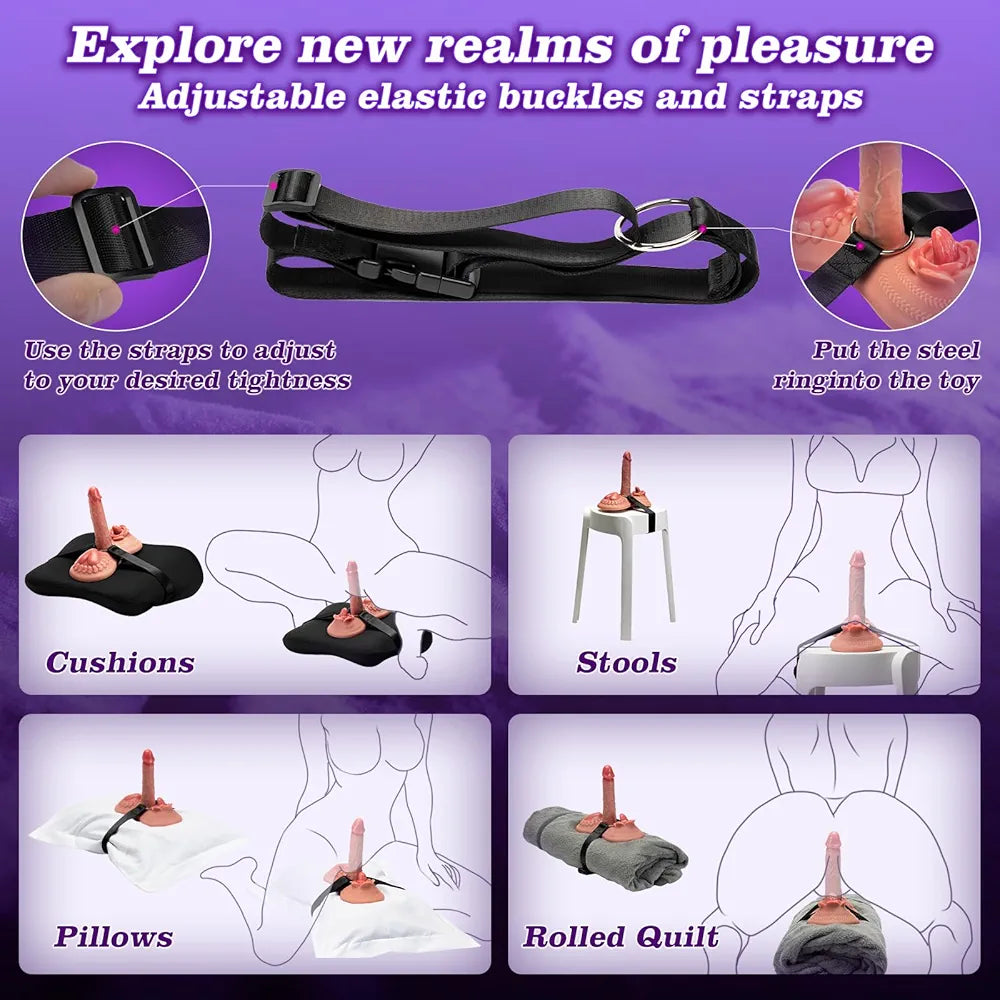 Premium Remote-Controlled Realistic Silicone Thrusting and Vibrating Massager with Heating