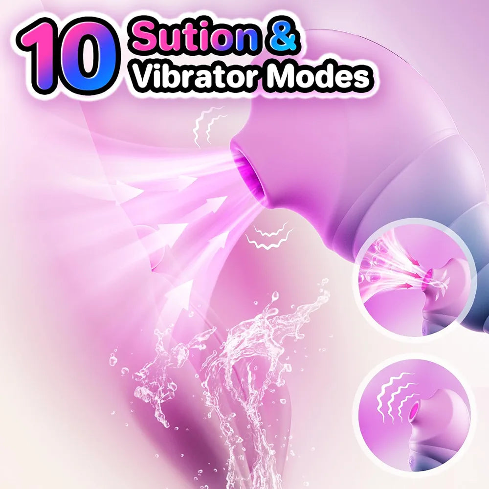 Rose-Shaped Clitoral Suction Vibrator with App Control and 10 Stimulation Modes