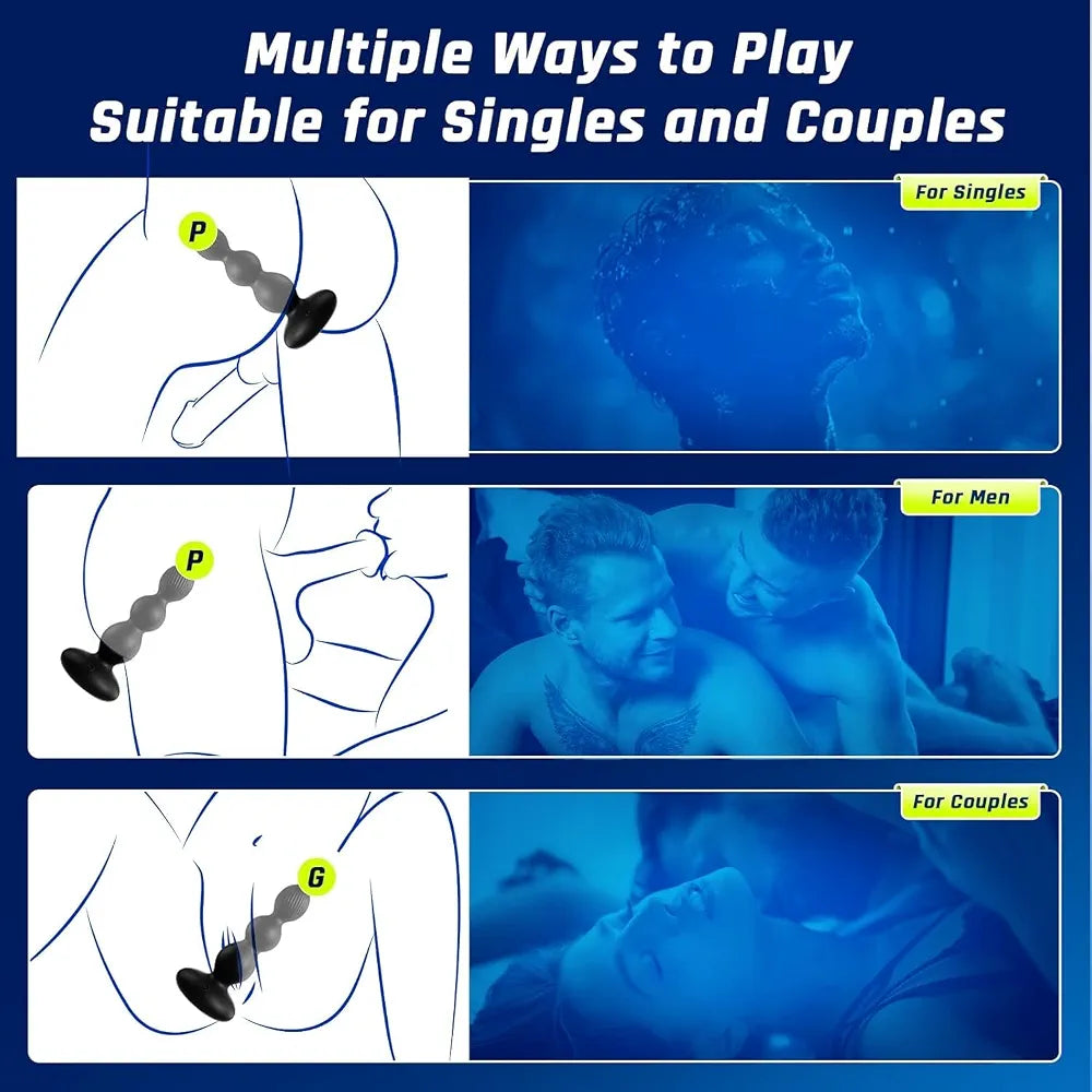 BEISAR App-Controlled Rotating Vibrating Prostate Massager and Anal Plug