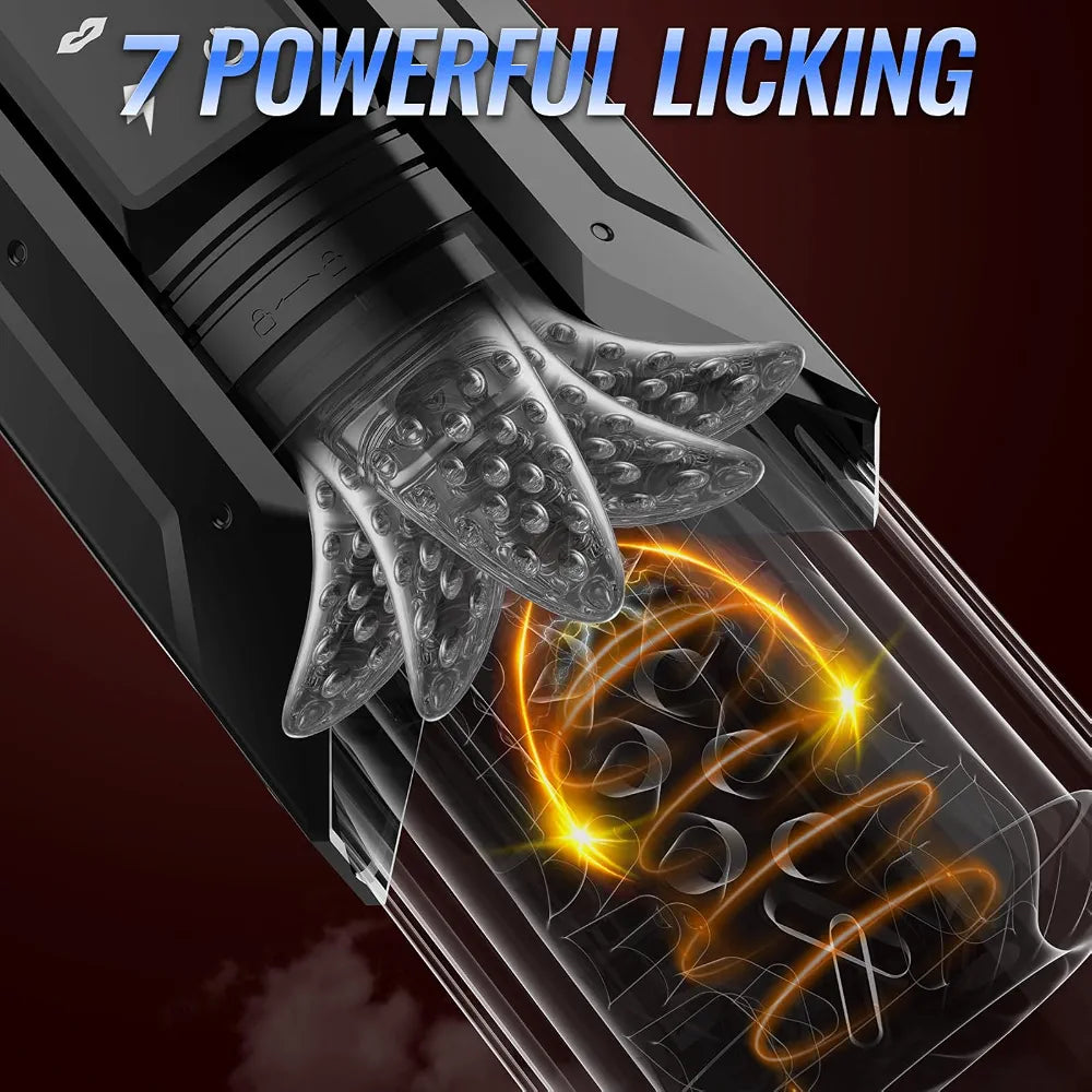 EINSEO AI-Sync Waterproof Male Masturbator with Phone Holder, 7 Sucking & 7 Thrusting Modes, and Suction Base