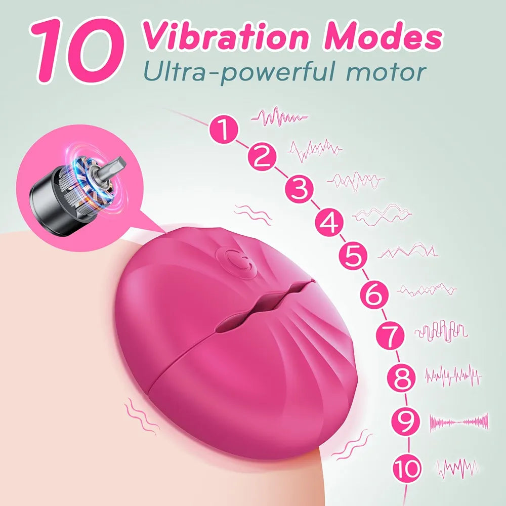 Silicone Vibrating Nipple Clamps with 10 Modes for Couples