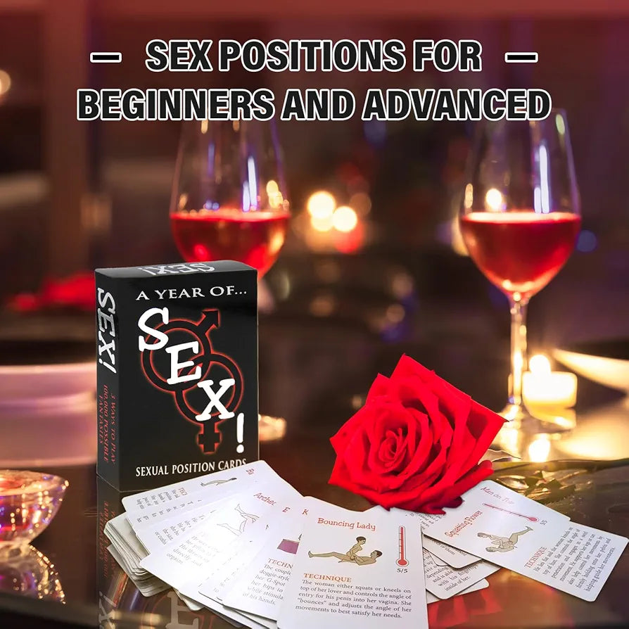 Intimate Couples' Activity Deck: Illustrated Bedroom Positions and Date Night Games
