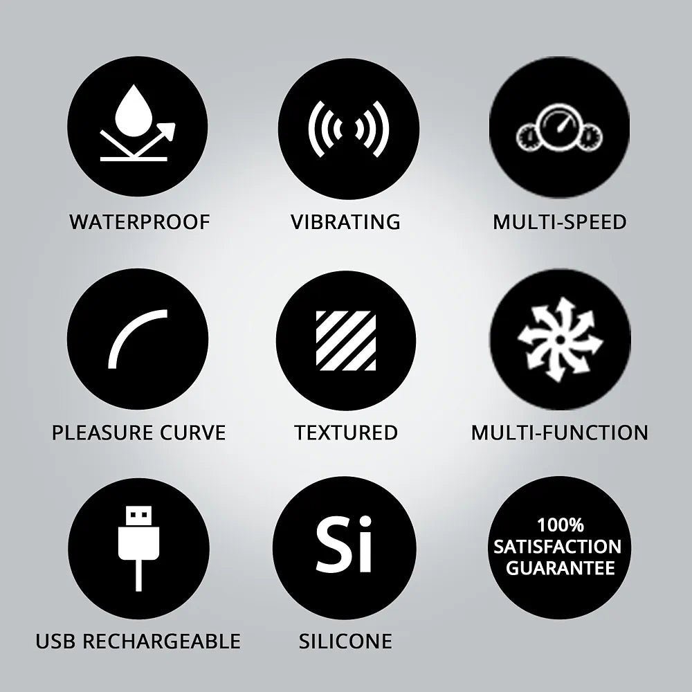 Silicone Rechargeable 10-Speed Finger Vibrator - Compact Waterproof Bullet Stimulator