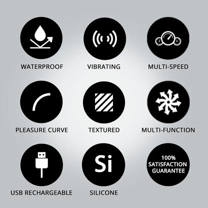 Silicone Rechargeable 10-Speed Finger Vibrator - Compact Waterproof Bullet Stimulator