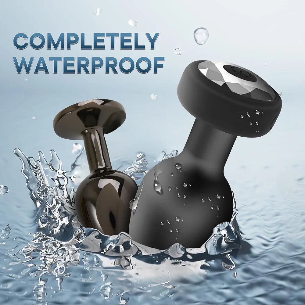 10-Mode Wireless Remote Controlled Anal Vibrator Set with Dual Prostate Massagers