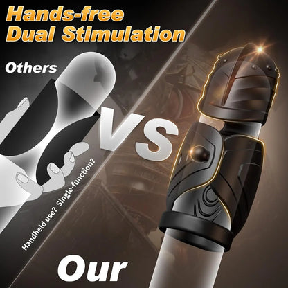Advanced App-Controlled Male Masturbator with 10 Vibration Modes and 360° Swing Glans Training