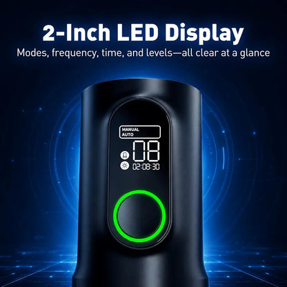 TriggerX Automatic Male Masturbator with Heating, 10 Thrusting & 10 Rotating Modes, LED Display, and Stepless Speed Control