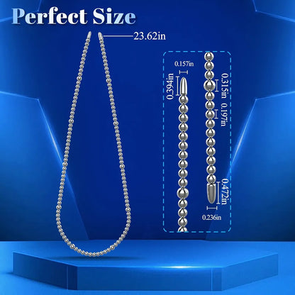 Stainless Steel Urethral Sounding Rod and Prostate Stimulator for Men