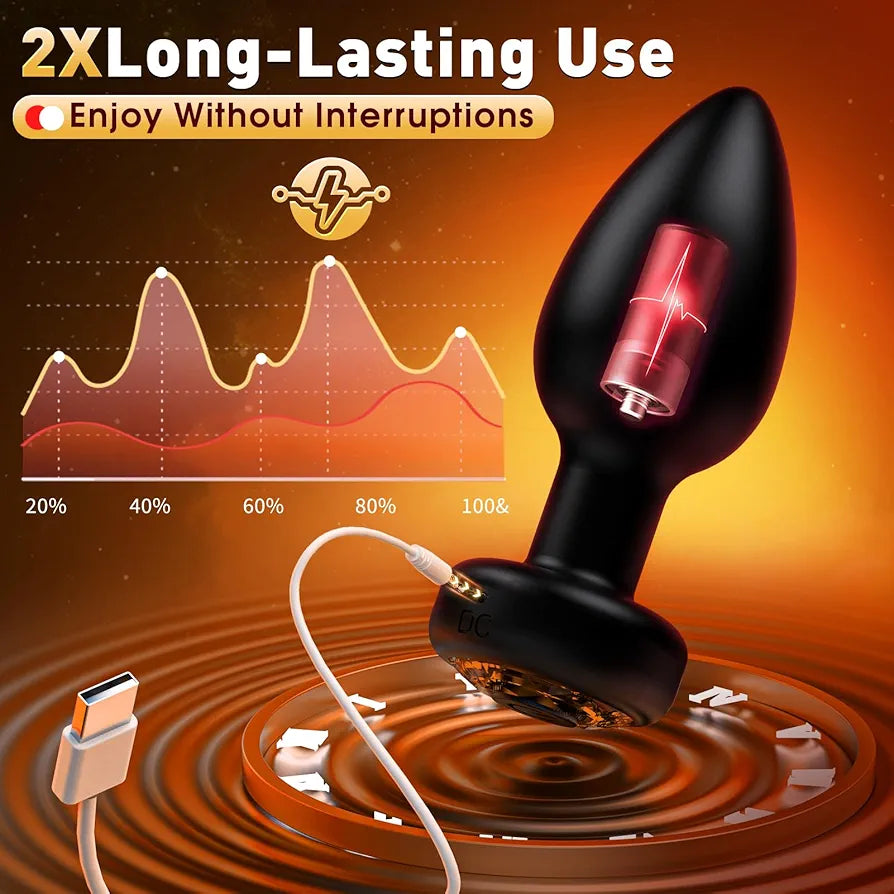 10-Mode Remote Controlled Silicone Vibrating Anal Plug Set - 3-Piece Prostate Massager Kit