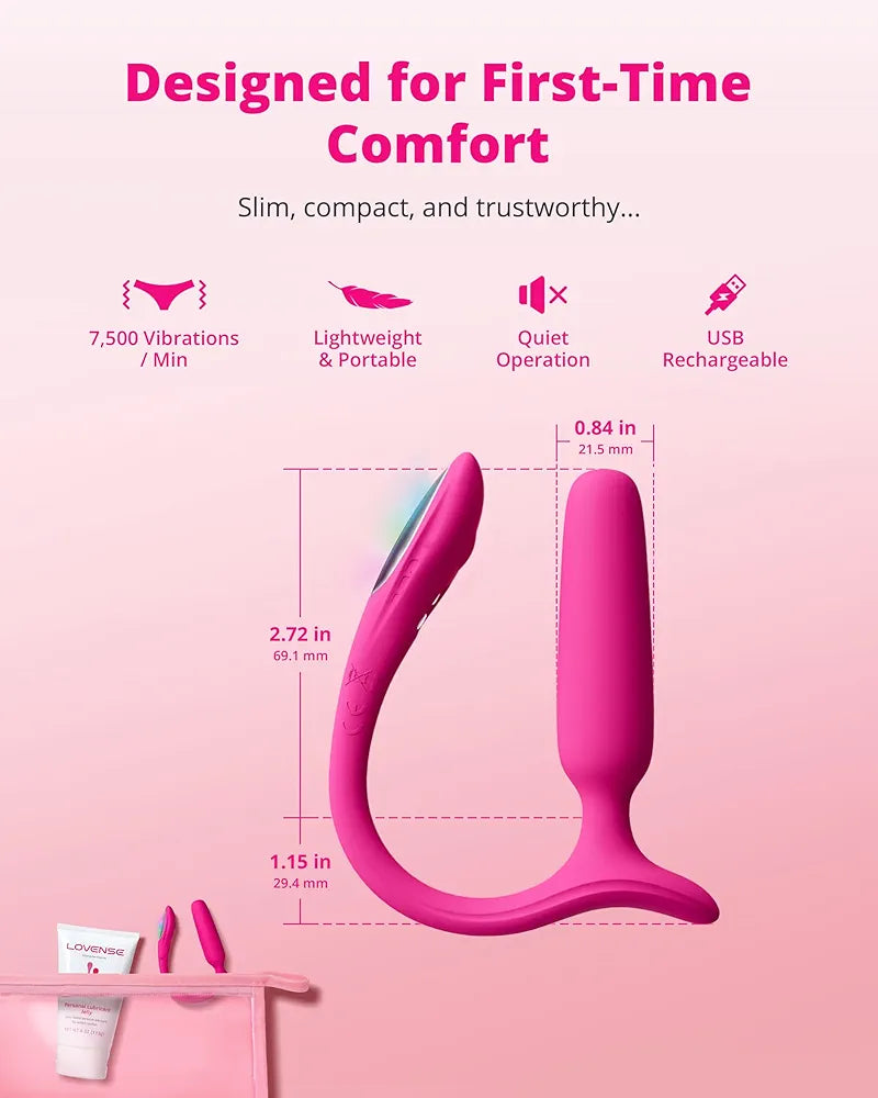 Lush 3 App-Controlled Waterproof Anal Vibrator with LED