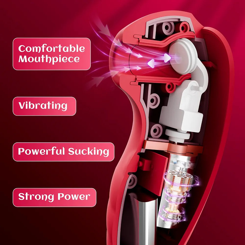 Rose Clitoral Suction Vibrator - 7 Mode Stimulating Sex Toy for Women
