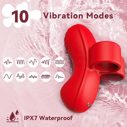 10-Mode Discreet Finger Bullet Vibrator for Clitoral and Nipple Stimulation