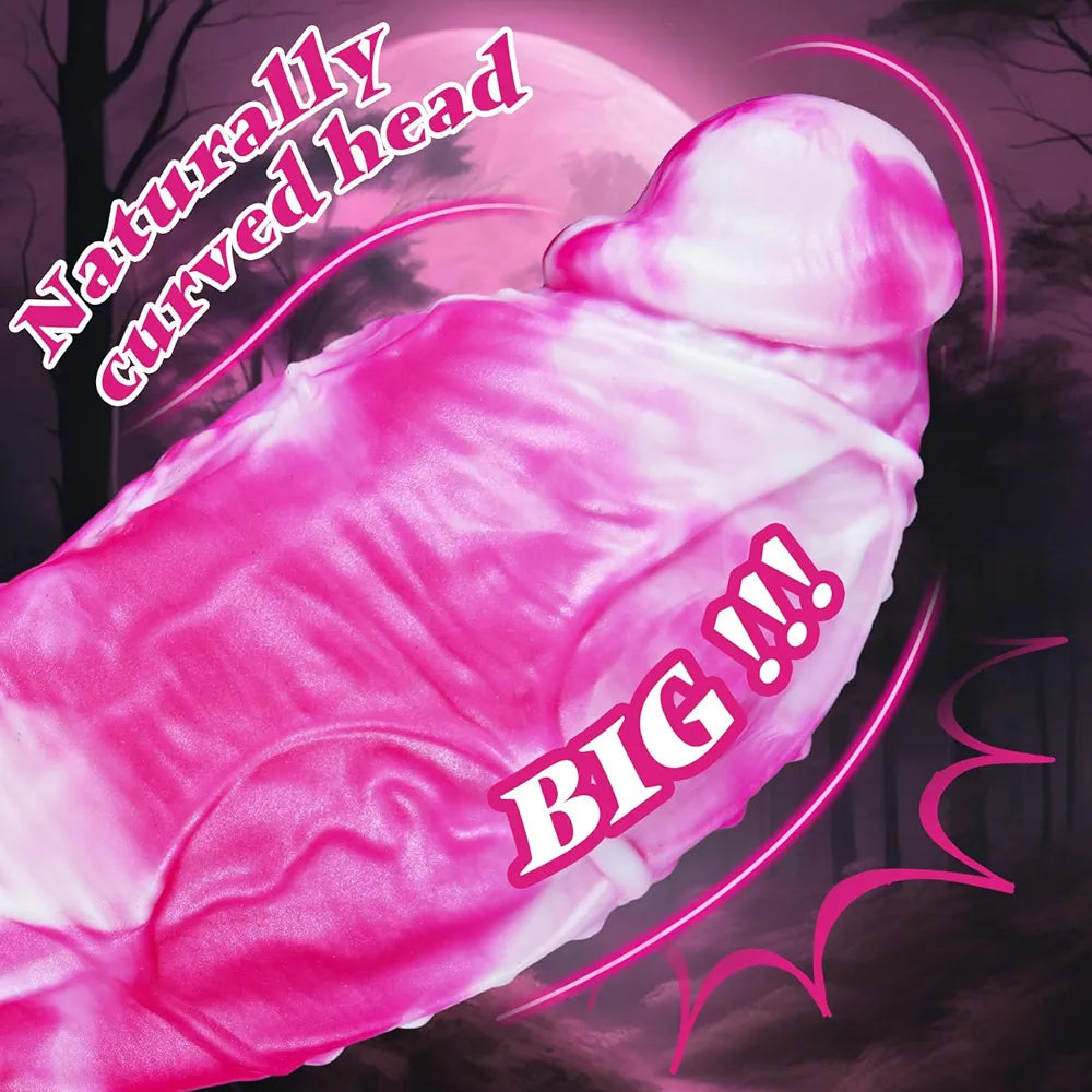 10.4" Realistic Silicone Monster Dildo with 3" Diameter and Suction Cup - Extra Large Fantasy Sex Toy