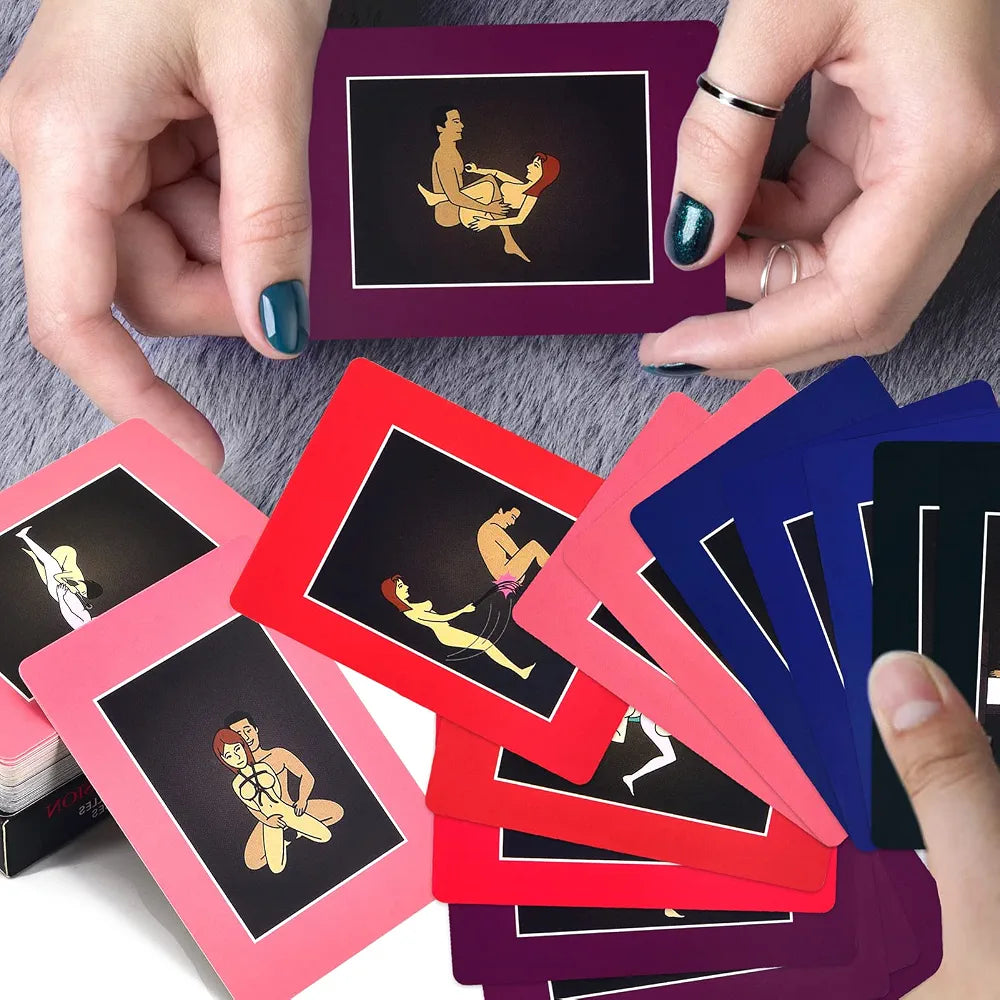 50 Adventurous Bondage & Intimacy Position Cards for Couples