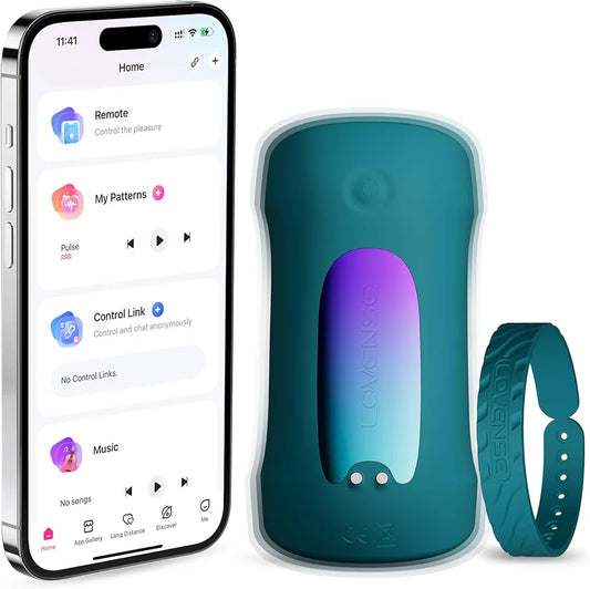 LOVENSE Gush 2 App-Controlled Automatic Male Masturbator with Vibration, Oscillation, and Endurance Training