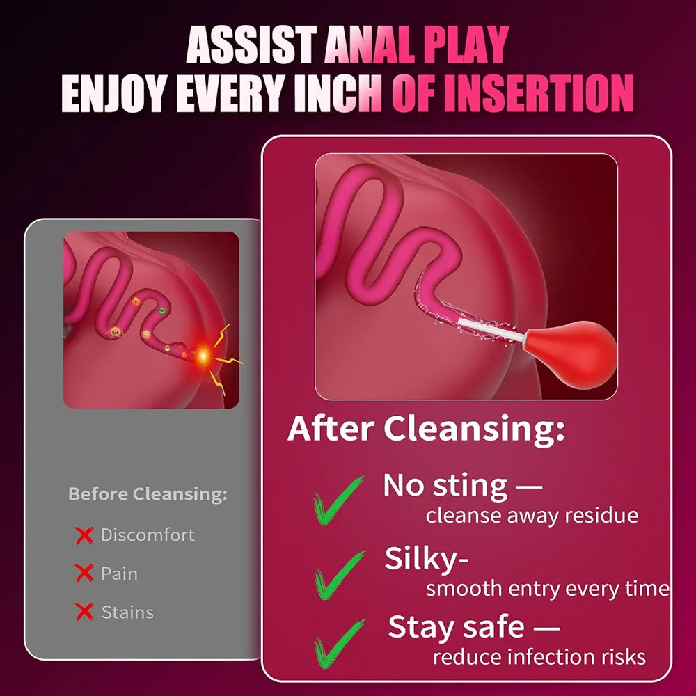 10-Mode App-Controlled Silicone Anal Training Kit with Remote and Cleaner
