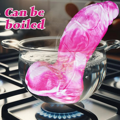 10.4" Realistic Silicone Monster Dildo with 3" Diameter and Suction Cup - Extra Large Fantasy Sex Toy