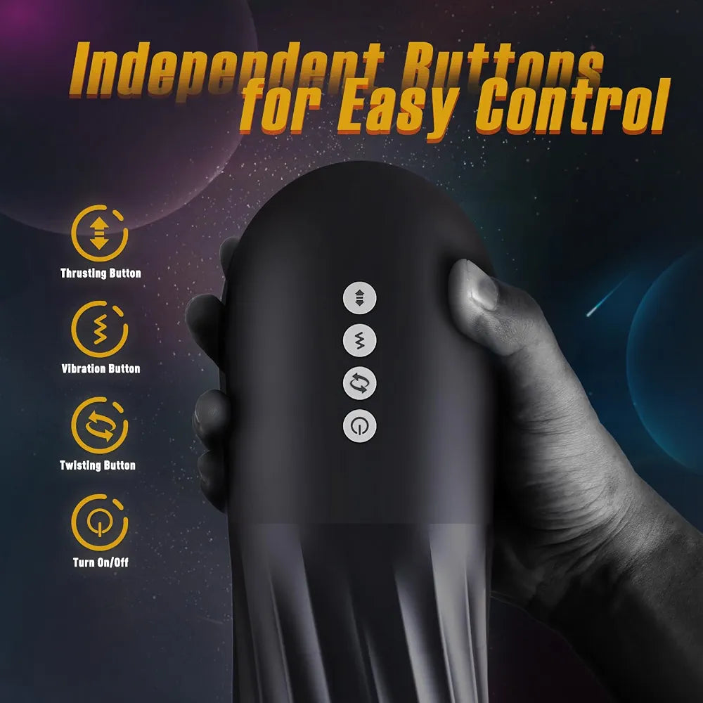 Tracy's Dog Automatic Male Masturbator with Heating, Vibration, and Thrusting Modes