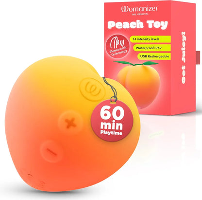 Womanizer Peach Rechargeable Silicone Clitoral Suction Stimulator