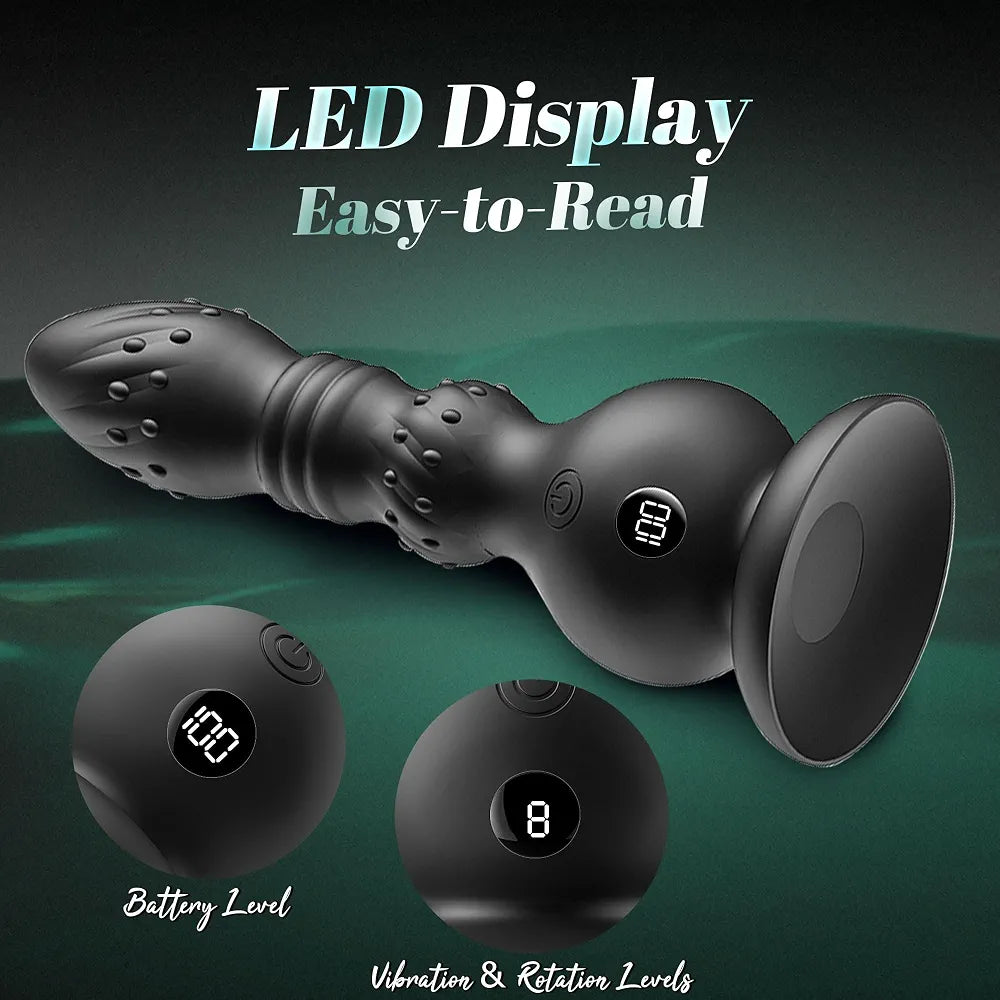 Remote-Controlled Prostate Massager with 10 Vibration and Thrusting Modes