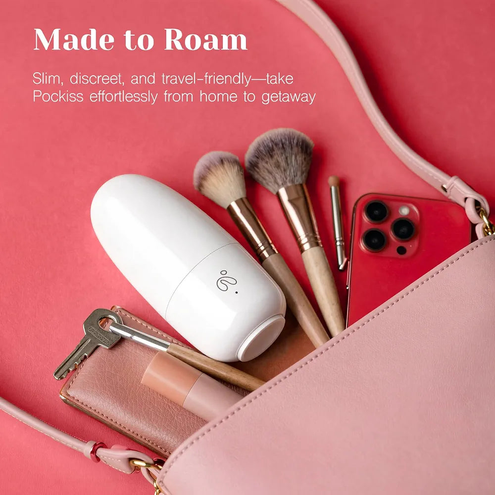 Ergonomic Palm-Sized Clitoral Suction Vibrator with 10 Modes and Wireless Charging