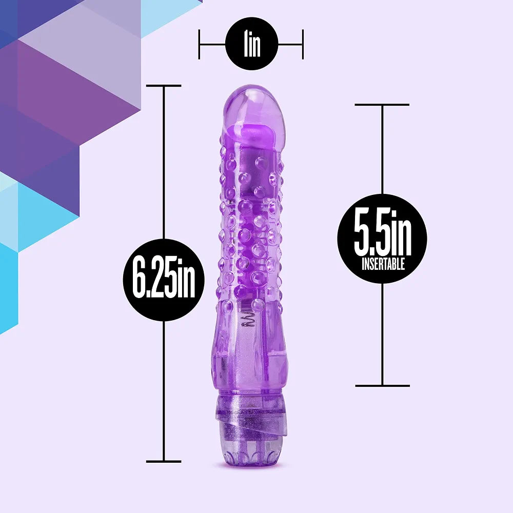6-Inch Realistic Textured Vibrating Dildo for Clitoral and G-Spot Stimulation