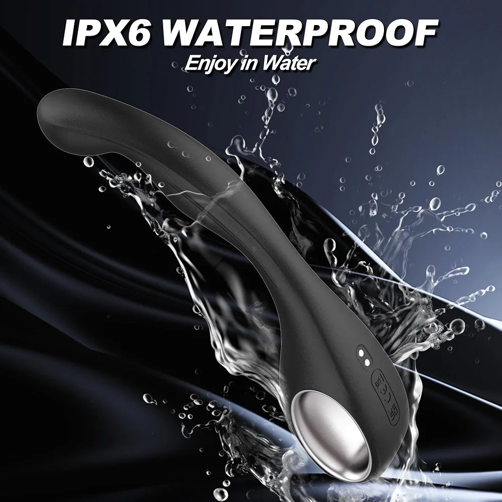 Ergonomic Dual-Purpose Prostate and G-Spot Massager with 10 Vibration Modes
