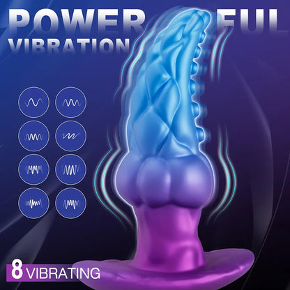 Premium Silicone Tentacle Anal Plug with Remote-Controlled 8-Mode Vibration