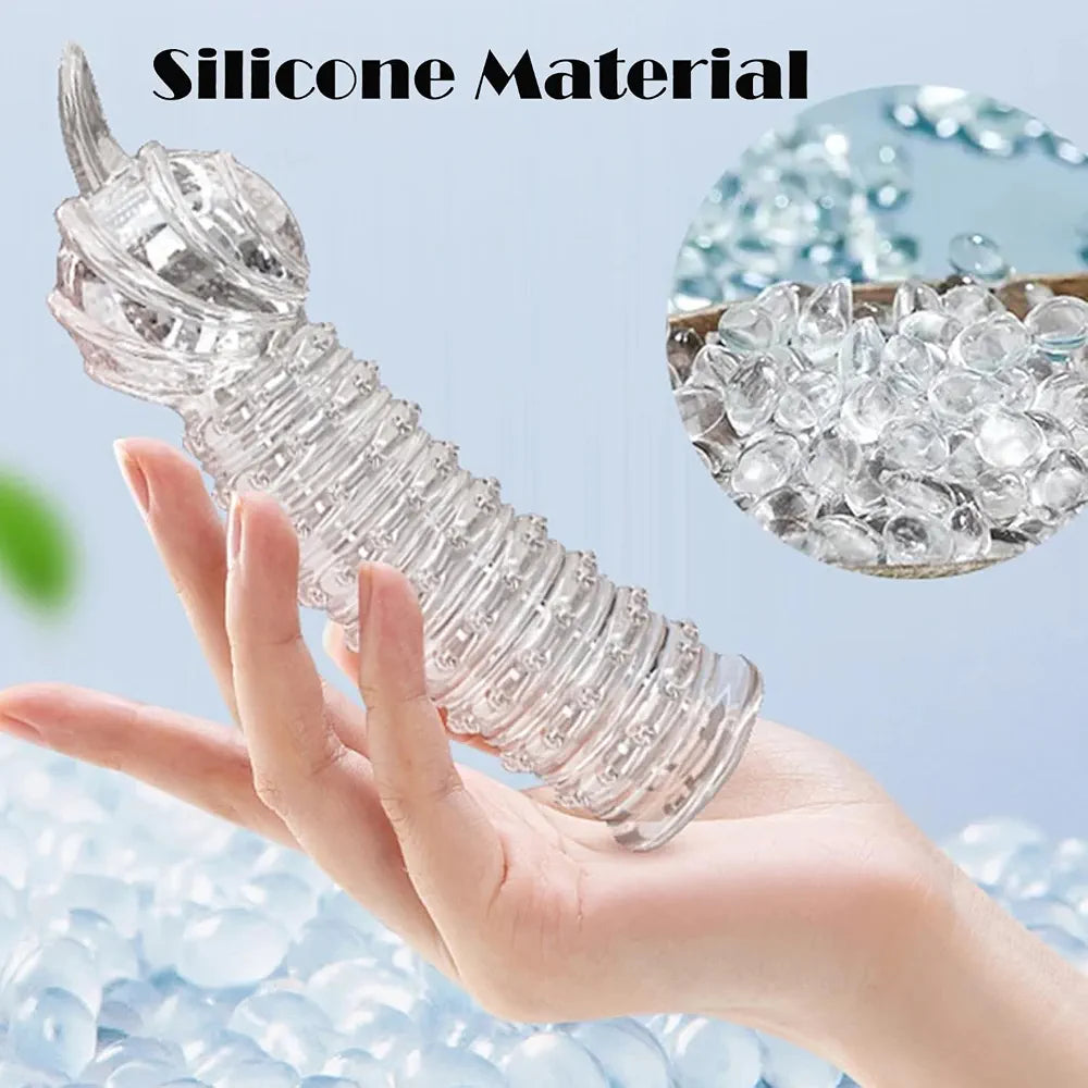 2-Piece Soft Silicone Finger Sleeve Stimulator for Couples