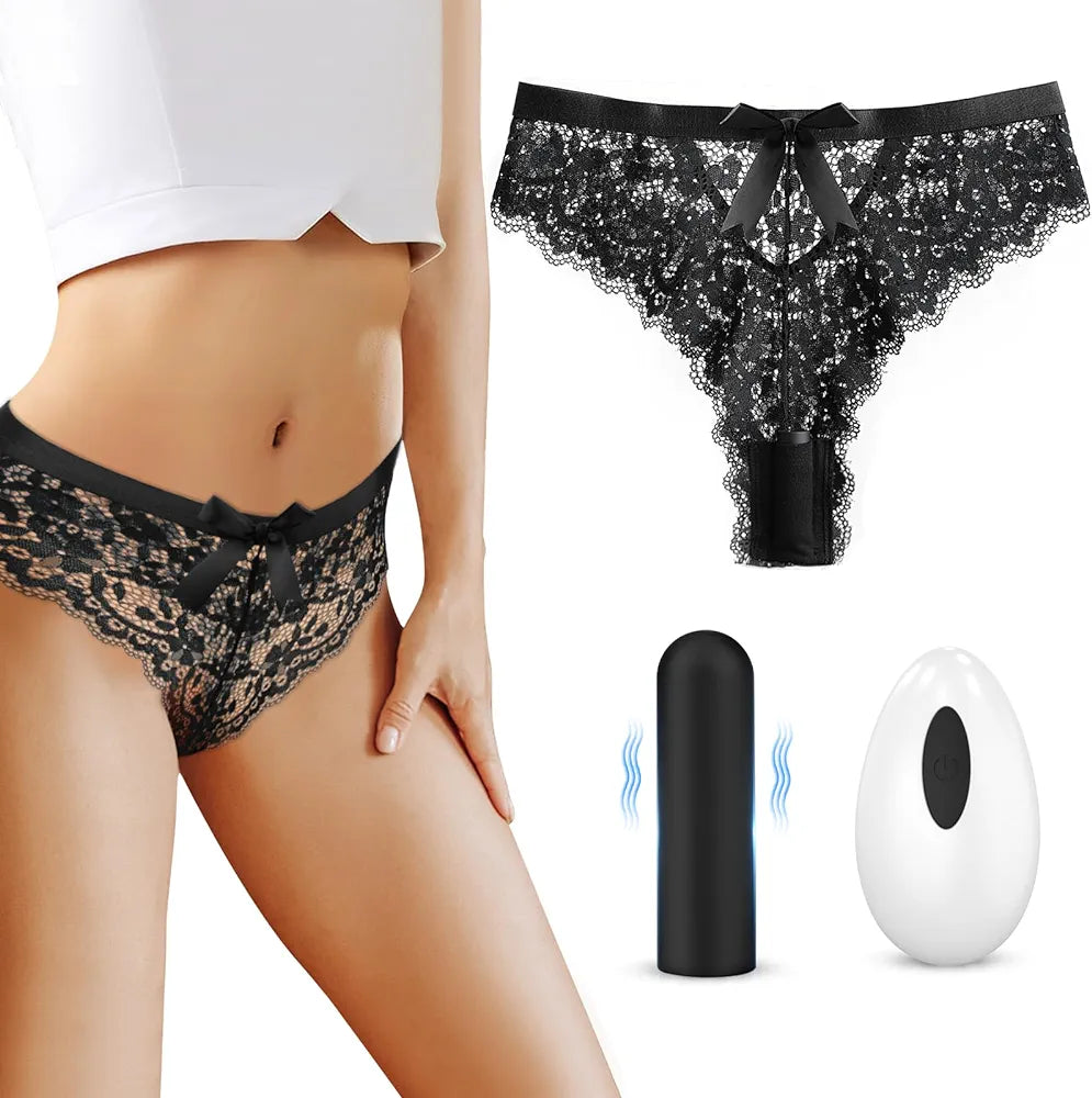 AIVSMY Wearable Remote Control Bullet Vibrator - 10-Mode Panty Vibe for Clitoral Stimulation