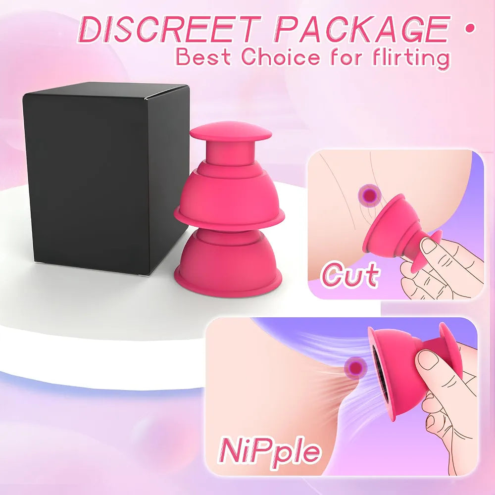 Silicone Nipple Suction Stimulator for Couples - Soft Touch Flirting Toy