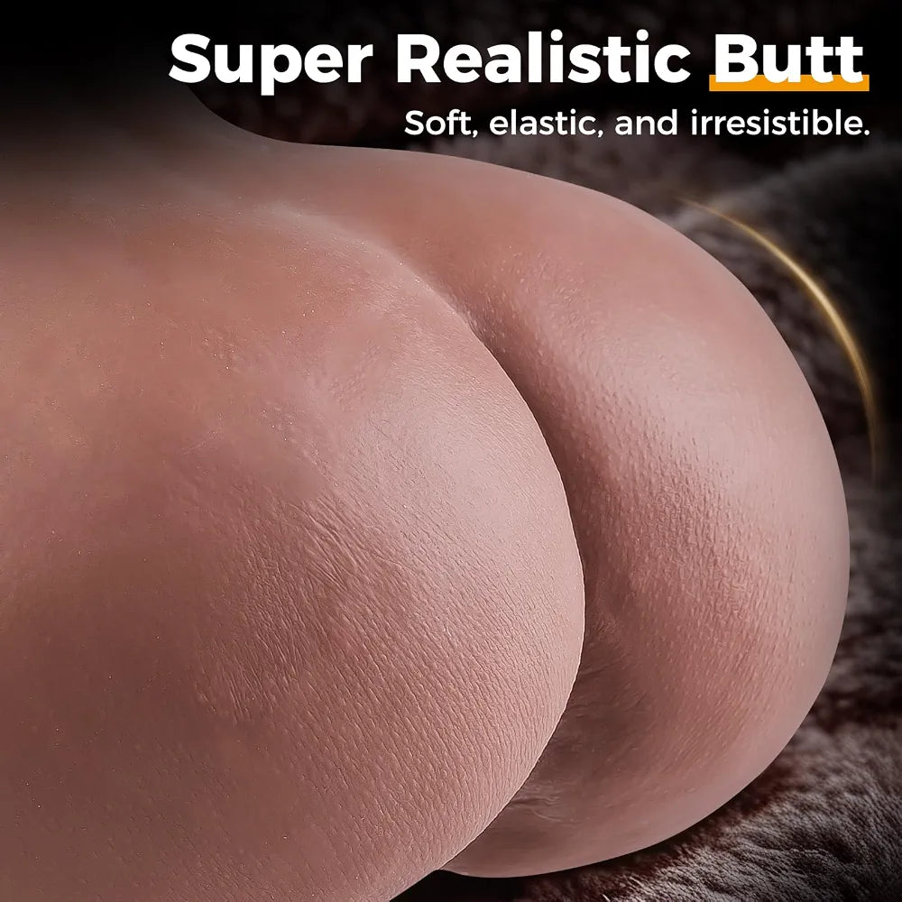 Realistic 11lb Male Masturbator with Anal and Vaginal Stroker - Lifelike Adult Sex Toy for Men