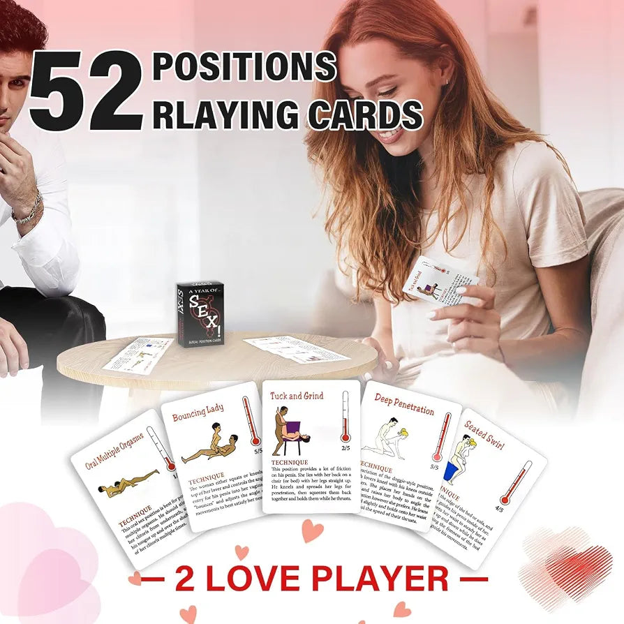Romantic Date Night Card Game for Couples: Fun Bedroom Activities for Anniversaries and Valentine's Day
