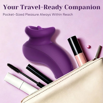 Premium Waterproof Oral Stimulation Device with Pulsating Licking Technology