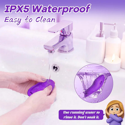 Premium App-Controlled Wearable Panty Vibrator with 9 Modes - Waterproof Rechargeable Clitoral Stimulator for Couples