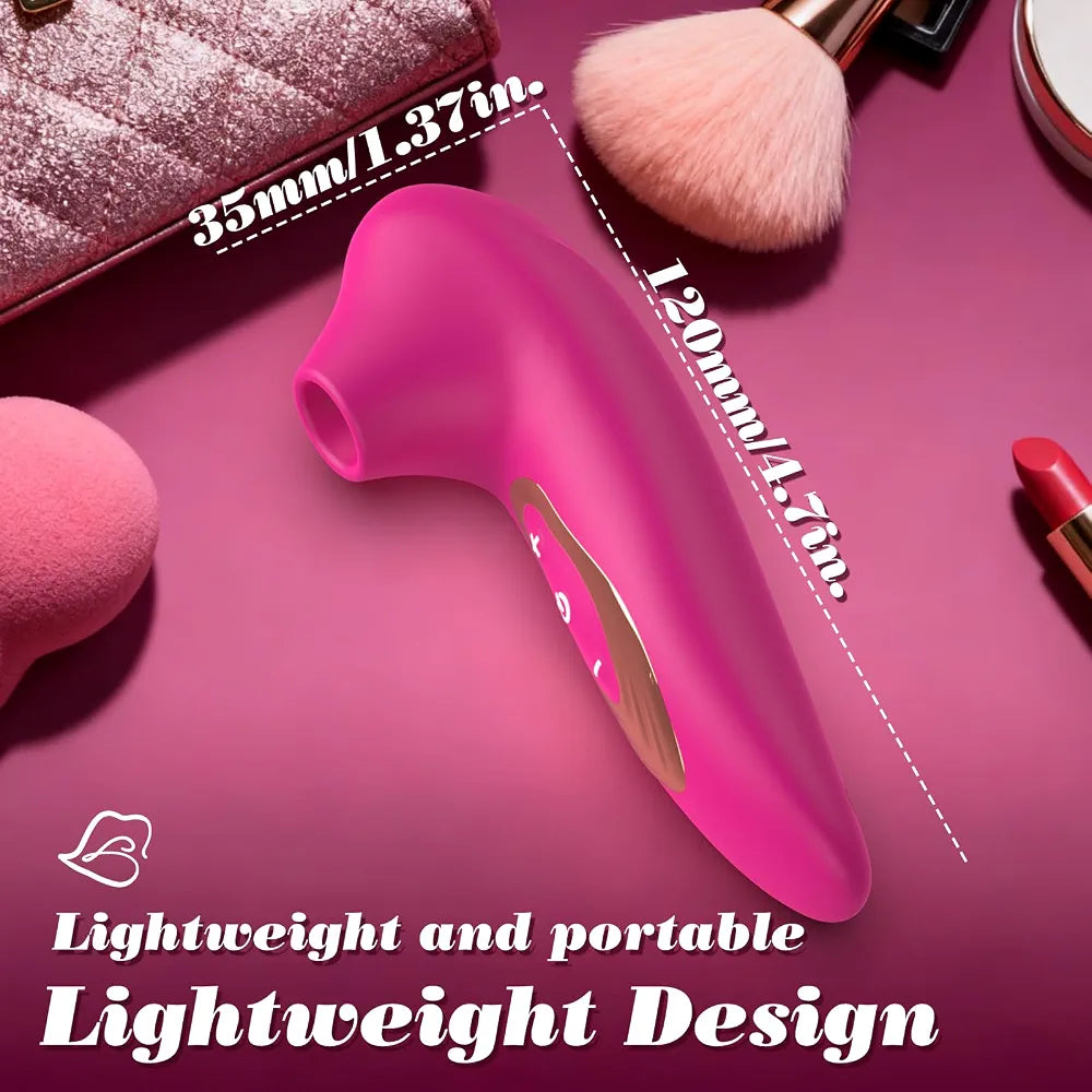 Rechargeable App-Controlled Clitoral and G-Spot Suction Stimulator