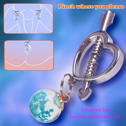 Adjustable Stainless Steel Non-Piercing Nipple Clamps for Women