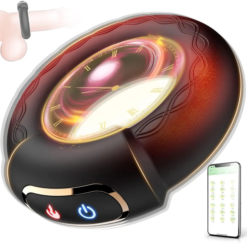 Luxonia Heated Vibrating Cock Ring with 9 Vibration Modes - Premium Silicone Male Enhancement Toy