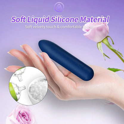Premium Rechargeable Bullet Vibrator - 10 Vibration Modes, Waterproof Silicone G-Spot & Clitoral Stimulator for Couples