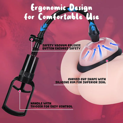 Manual Clitoral Suction Pump for Enhanced Sensitivity and Sexual Stimulation