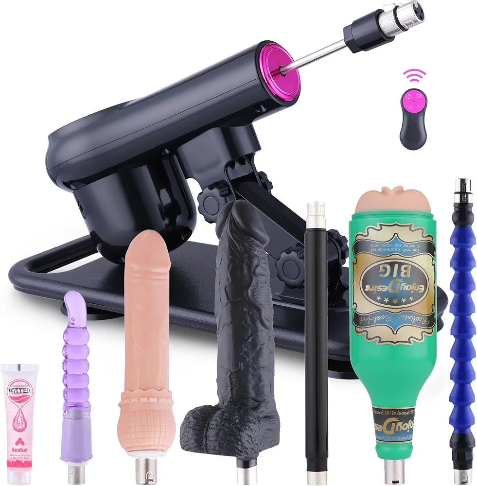 Automatic Thrusting Sex Machine with 7 Attachments and 3XLR Connector